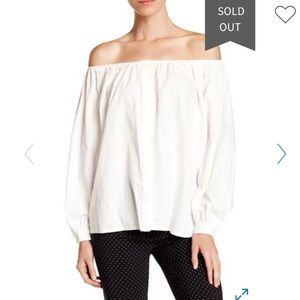 Pink Tartan White Off-The-Shoulder Top
